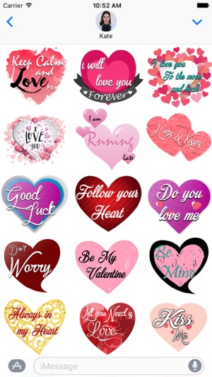 Love Heart Illustrated Stickers(圖2)-速報App