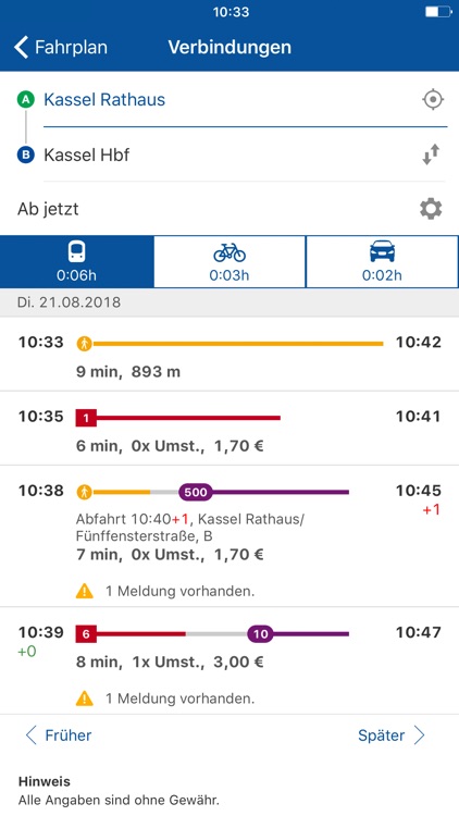 Tickets im NVV online kaufen