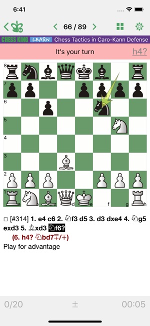 Chess Tactics. Caro-Kann Def.