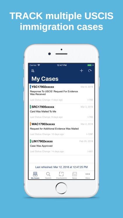 Case Tracker for USCIS