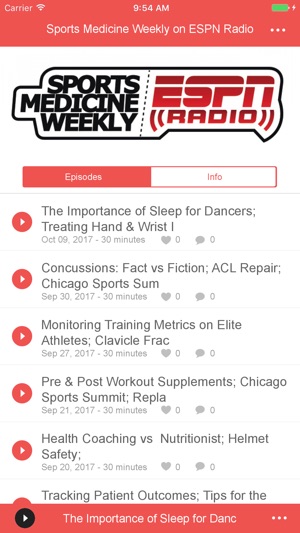 Sports Medicine Weekly on ESPN(圖1)-速報App