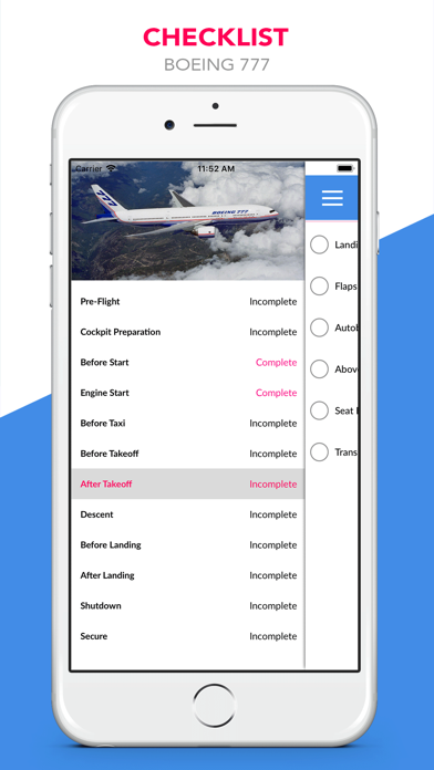 Boeing 777 Checklist screenshot 2