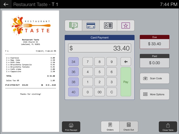 CloverTwo POS