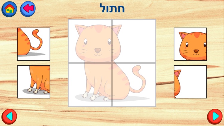 Kids Puzzles in Hebrew