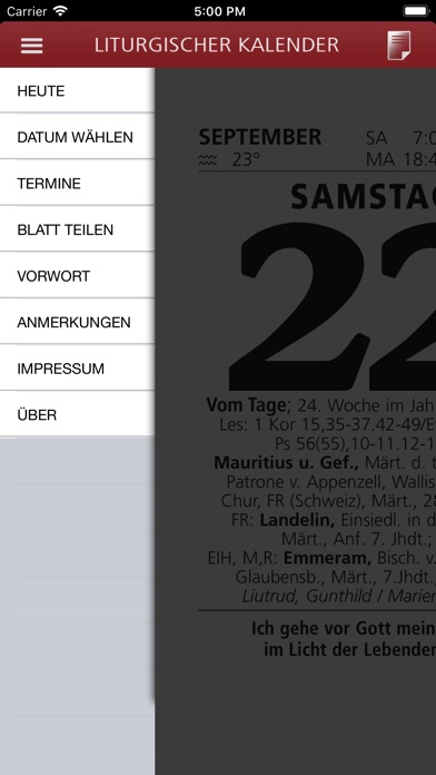 Liturgischer Kalender 2018 screenshot 4