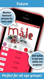 Norwegian Verbs Pro. LearnBots Captura de tela 3