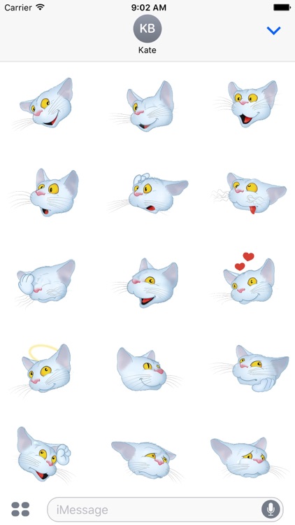 White Cat emoji screenshot-4