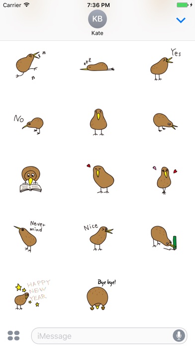 Kiwi The Lonely Bird Sticker screenshot 3