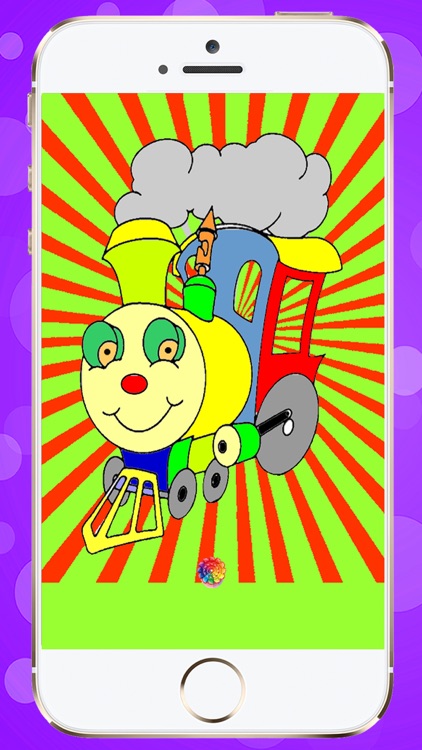 Coloring Book Trains screenshot-4