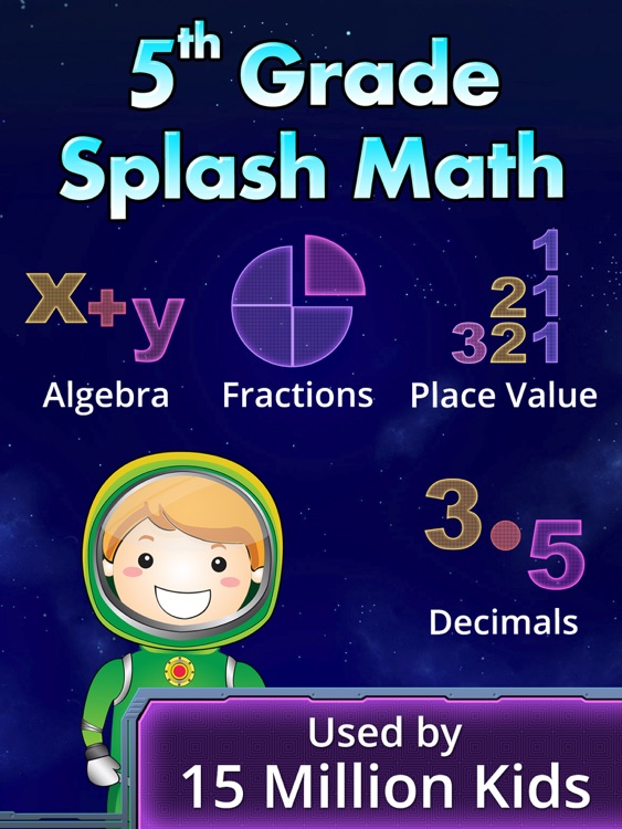 5th Grade Math. Kids Practice Fractions & Decimals