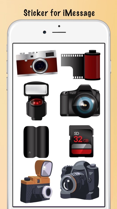 Modern Digital Camera Stickers screenshot 2