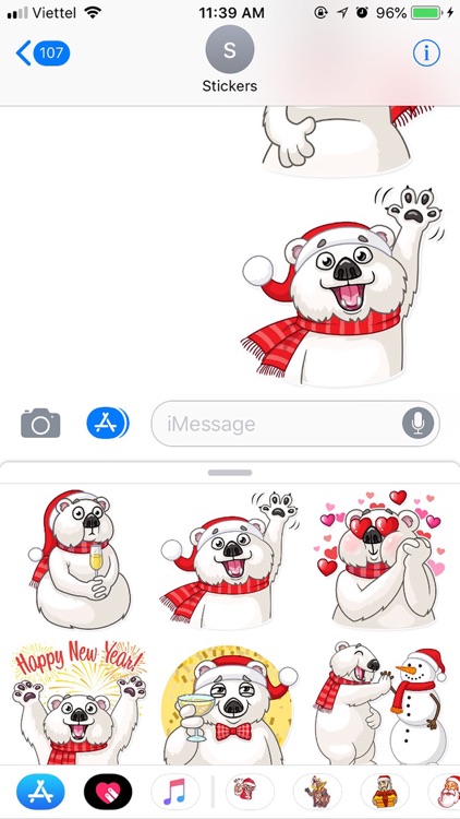 Christmas Ted Frosty Sticker
