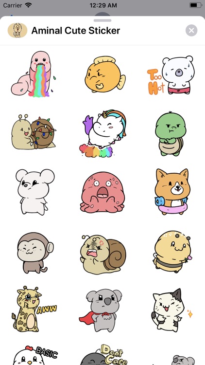 Aminal Cute Sticker