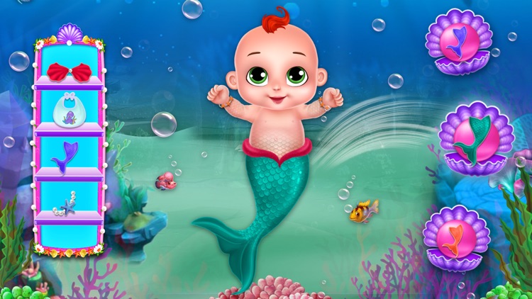 Little Mermaid Cute Baby Care screenshot-3