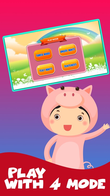 Farm Animal Word Scramble Game