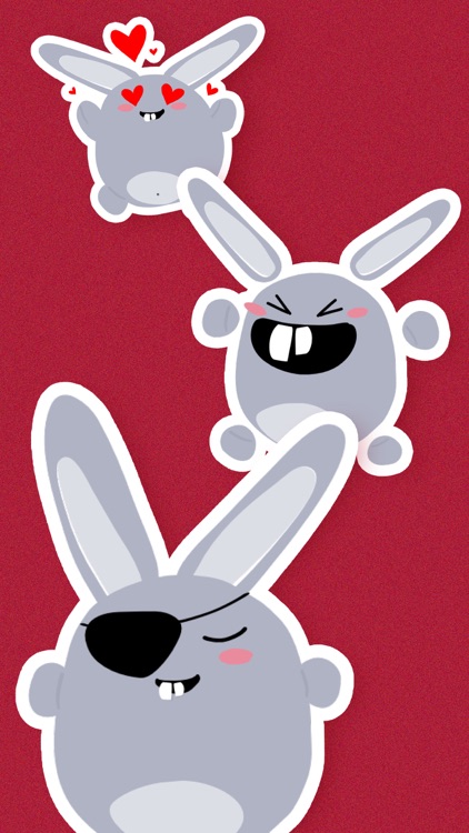 Fun Bunny iMessage Stickers screenshot-7