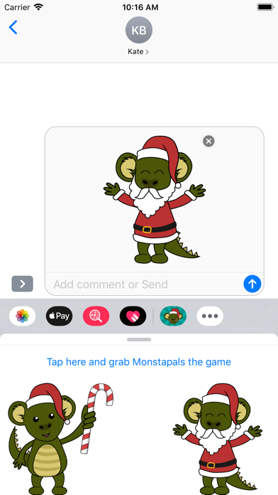 Monstapals Christmas Stickers screenshot 3