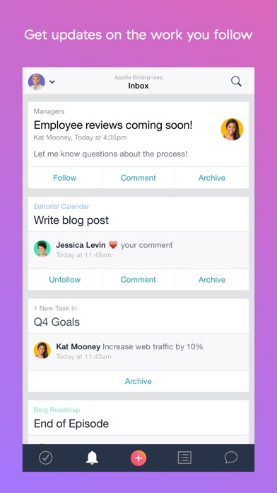 Asana: organize tasks & work Screenshot