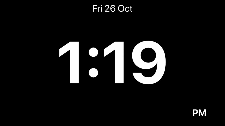 Minimalistic Bedside Clock