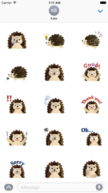 Cute Hedgehog - Hedgmoji Sticker