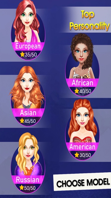 World Stars Hairstyles DressUp screenshot 2