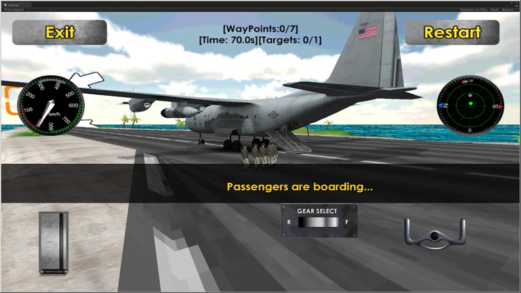 Flight Simulator Transporter Airplane Games screenshot-3