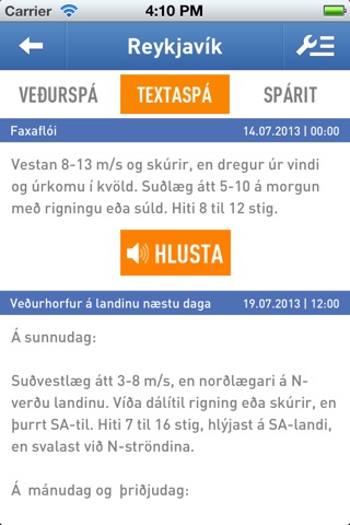 Veður screenshot 3