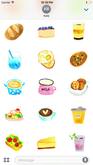 Watercolor Yummy Cafe Food(圖3)-速報App