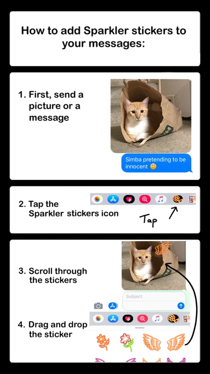 Sparkler Stickers for iMessage