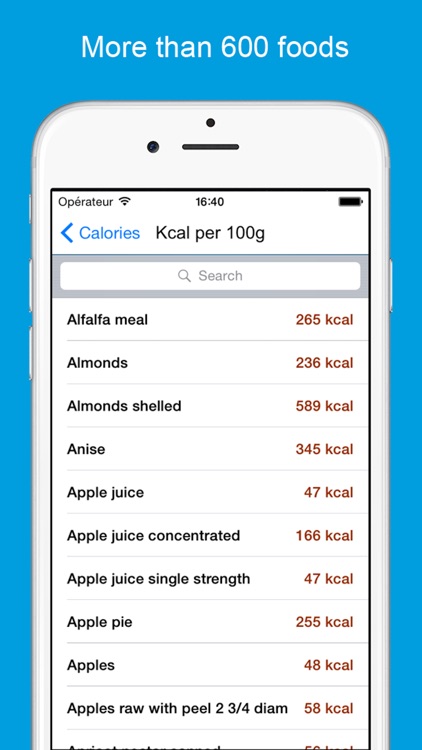 Calories counter & calculator