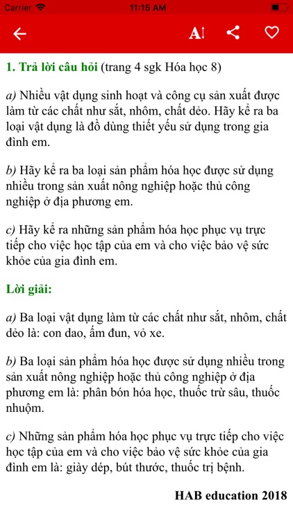 Giải Hóa Học 8,9,10,11,12