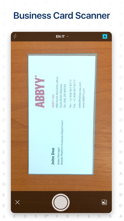 Business Card Scanner app screenshot-0