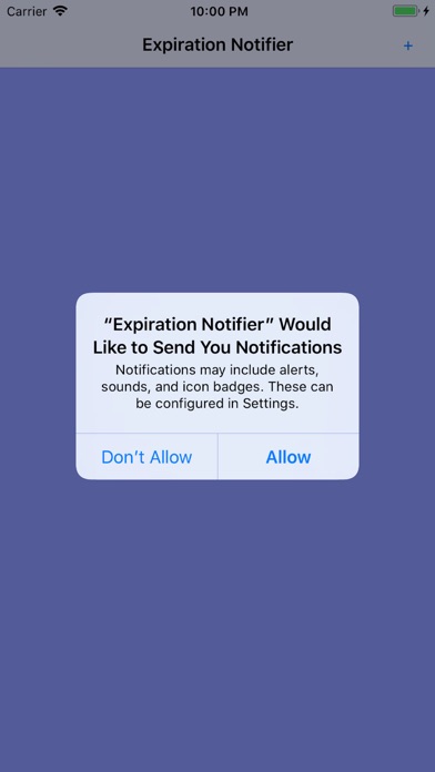 Expiration Notifier screenshot 2