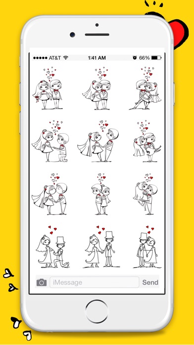 Animated Couple Love Stickers screenshot 4