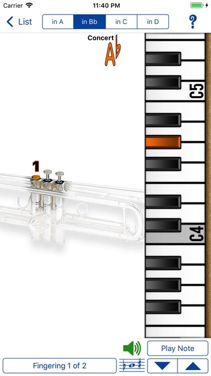 Fingering Brass for iPhone