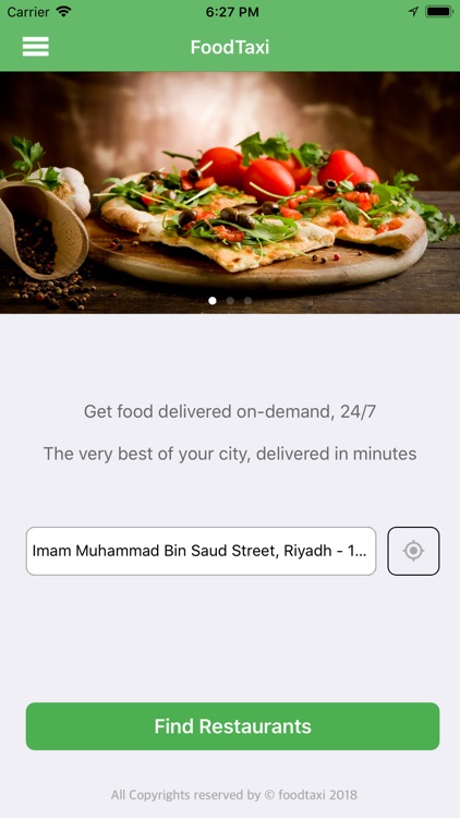 FoodTaxi - Food Ordering App