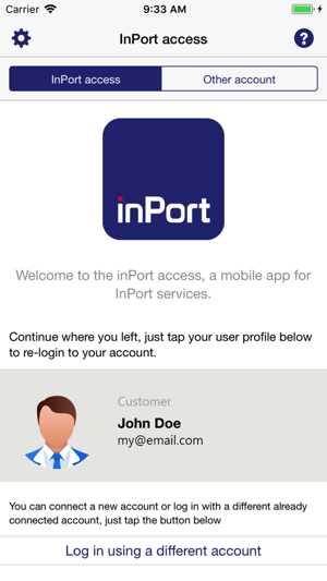 InPort access