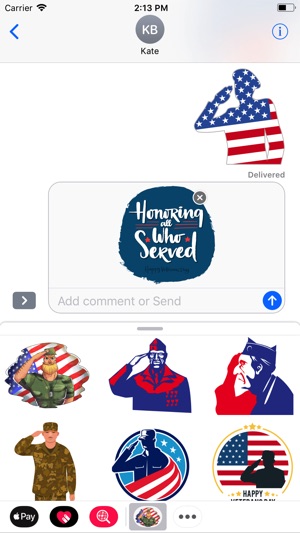 Thankful Veterans Day Stickers(圖3)-速報App