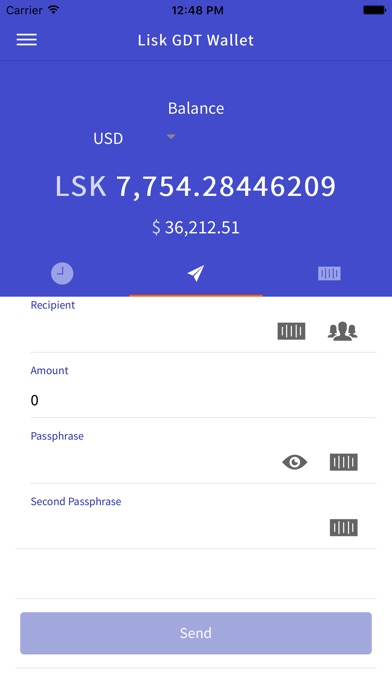 Lisk Wallet Sponsored by GDT screenshot 4