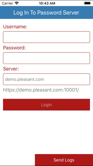 Pleasant Password Server App