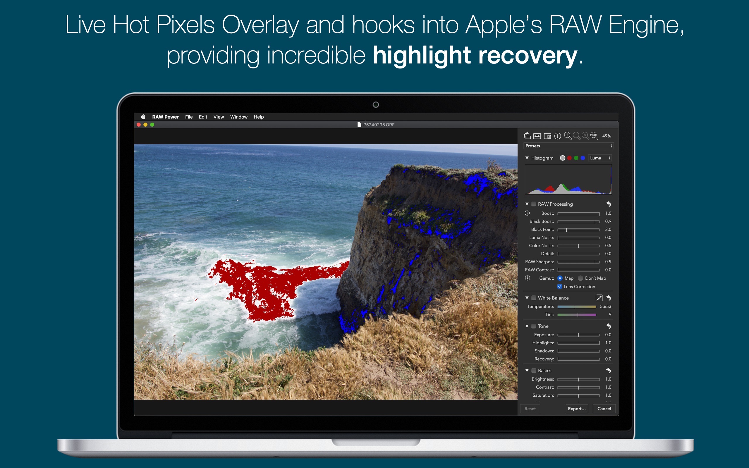 Screenshot do app RAW Power