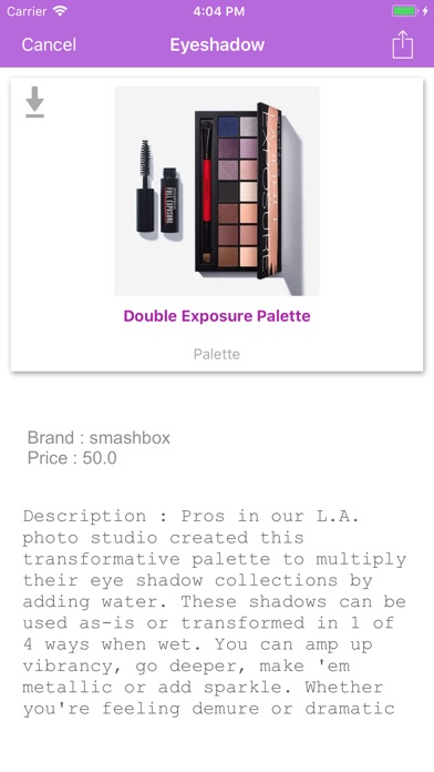 Beauty Makeup Products info screenshot 3