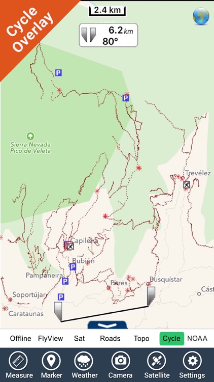 Parque Nacional Sierra Nevada - GPS Map Navigator