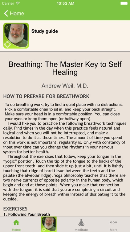 Breathing - Andrew Weil screenshot-3