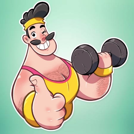 Funny Aerobic Bob Stickers icon