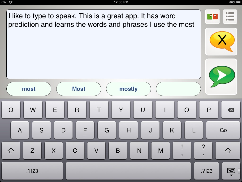 Quick Talk AAC screenshot 3