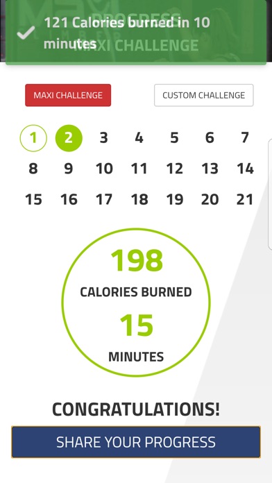 MaxiClimber Fitness App screenshot 2