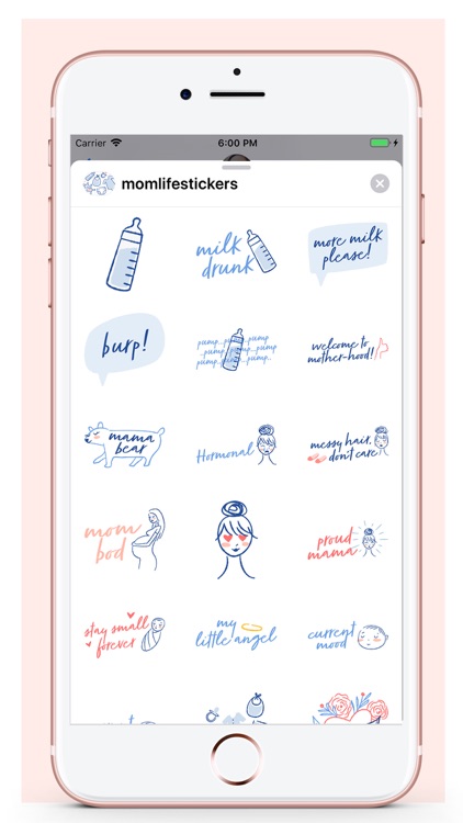 Mom Life New Mom Sticker Pack