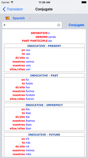 Verb Conjugation