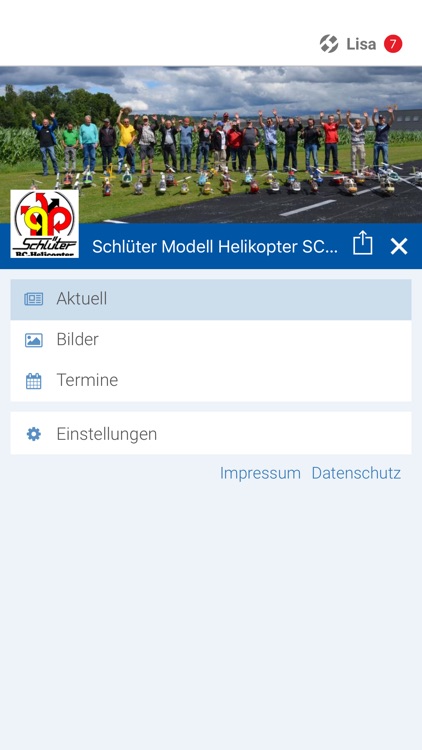 Schlüter Modell Helikopter